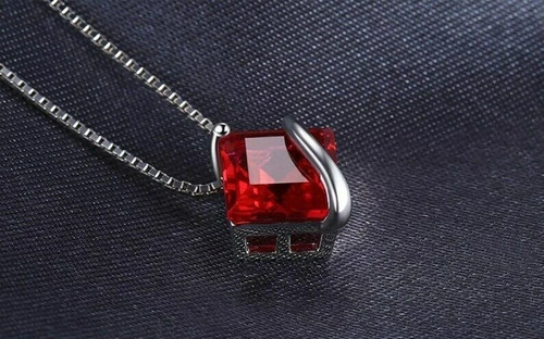 Natural ruby pendant - 2.,