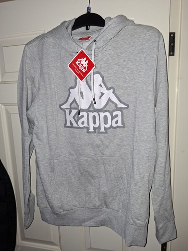 Light grey kappa hoody large - grey,