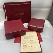 CARTIER Empty Box Necklace Pendant Storage Box Carry Case jewelry