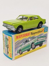 Matchbox Superfast No53 Ford Zodiac MK IV, RARE LIME GREEN STUNNING CONDITION.