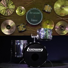 Ludwig 1970's Blue/Olive Badge
