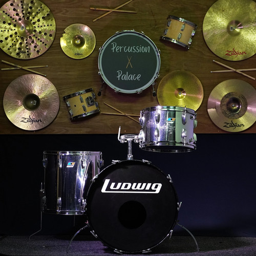 Ludwig 1970 blue - 1970's, blue/olive