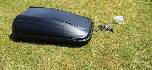Black 320l roof box - black,
