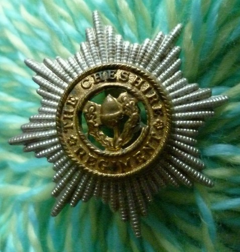 Cheshire regiment cap badge - cheshire,