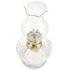  Old Oil Lamps 18cm Carved