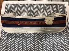Vintage RNLI Metal Boat Charity Donation Box Tin