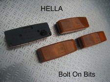 4 HELLA 12v/24v Amber Side