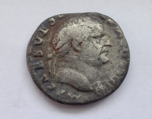 Vespasian denarius - vespasian,, 69-79.