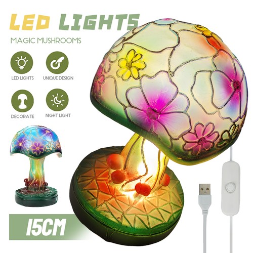 Painting glass mushroom table - painting,