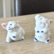 2x Delft Style White Blue