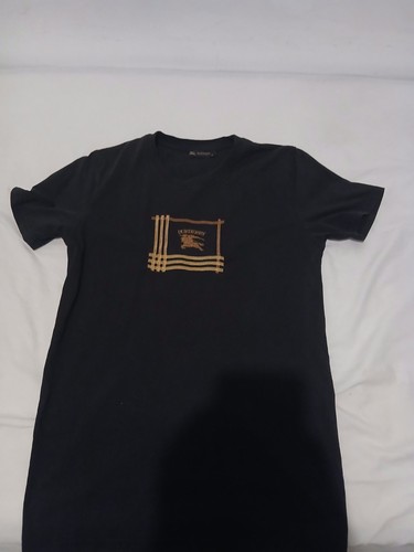 Burberry black graphic shirt - black,