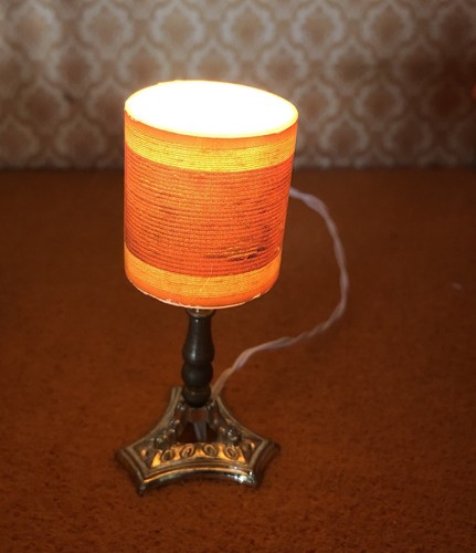 Lundby vintage table - vintage, lamp