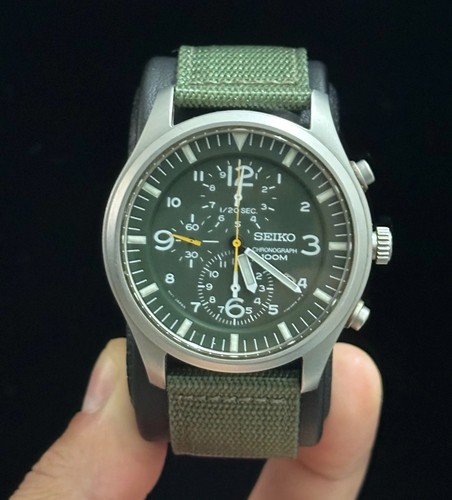 Seiko chronograph military - seiko,