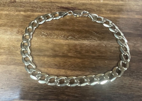 9ct yellow gold curb link - curb,