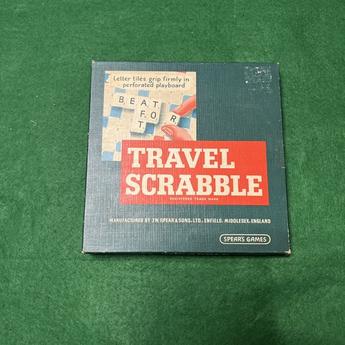 Vintage travel scrabble - scrabble, spears