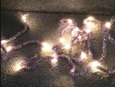 3 x 2m Led Glitter Rope Strands - Alison Cork - Indoor / Outdoor - Lilac- New