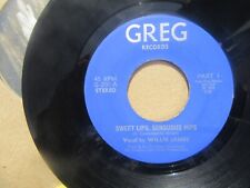 WILLIE JAMES Sweet Lips Sensuous Hips Part 1/Part 2 US Greg 1976 VG++