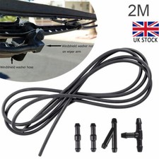2m 4mm Black EPDM Windscreen Wiper Washer Jet Pumps Tube Pipe Hose Rubber