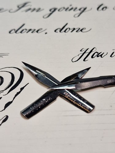 Vintage dip pen nibs - 6,