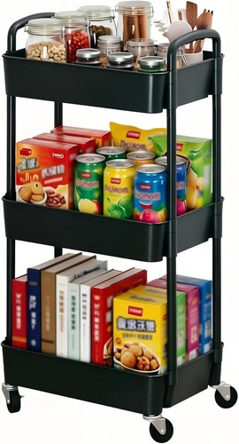 Tier plastic storage - 3-tier,