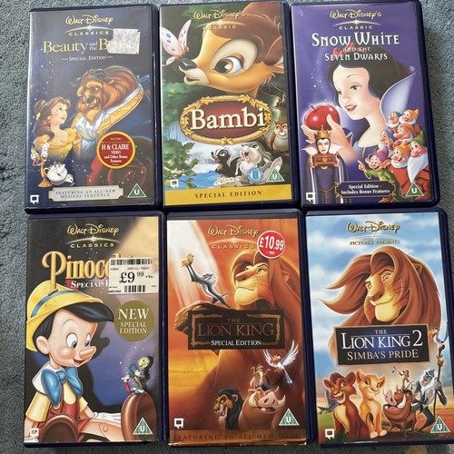 Disney vhs special edition - disney, x6