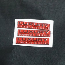 3x Matte Red Black LUXURY