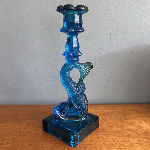 Blue glass reproduction - blue,