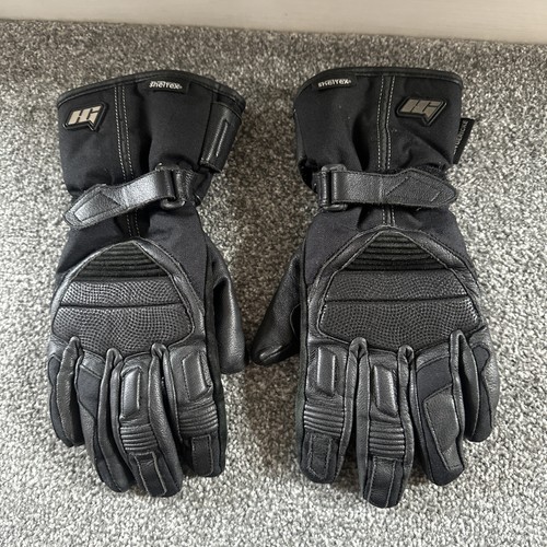 Black leather textile - black, winter