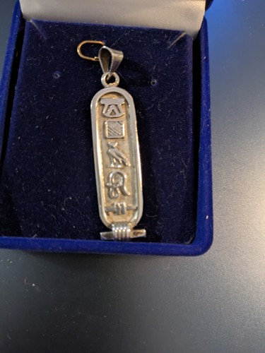 Egyptian silver hieroglyphics - egyptian,