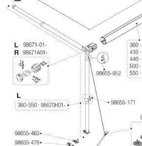 Fiamma caravanstore leg - fiamma, /