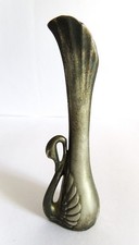 Vintage SWAN BUD VASE silver