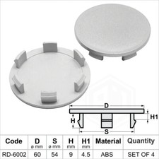 Wheel centre caps center
