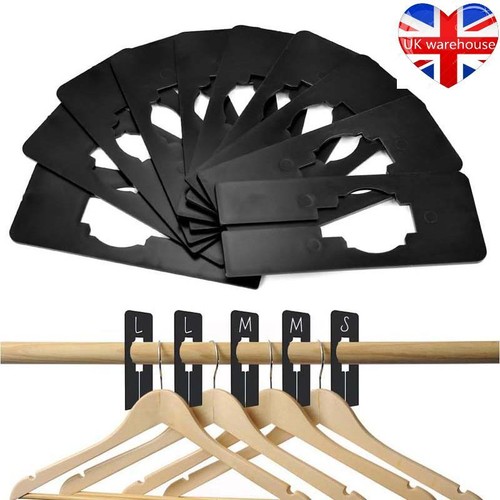 10x black wardrobe divider - black,