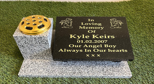 Personalised memorial stone - memorial,