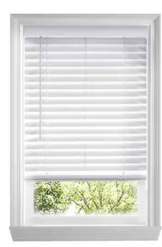 White cordless faux - cordless, wood