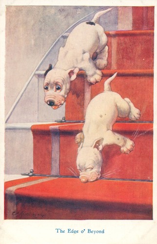 Bonzo postcard george - bonzo,