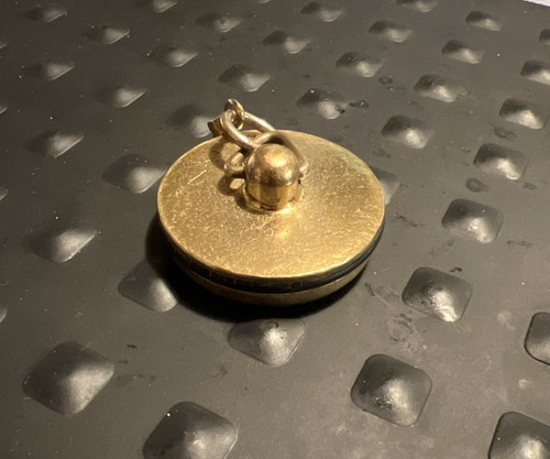 Vintage brass sink plug bath - brass,