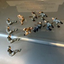 Britains Deetail WW2 German Motorcycle Rider x 5 plus 6 others 