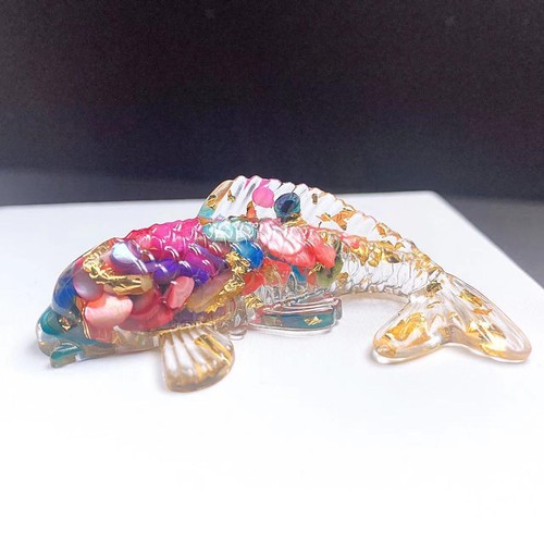 6cm glass carp fish figurine - 6cm,