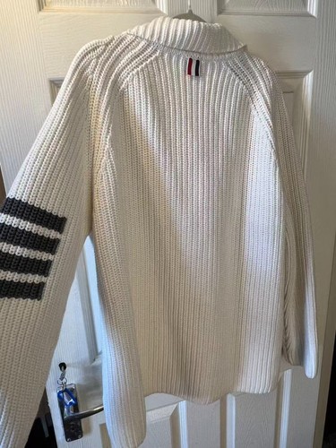 Thom browne cream chunky - thom, knit