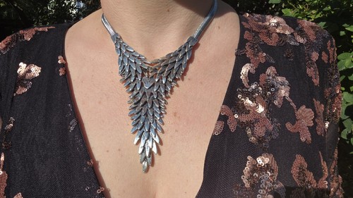 Silver dragon scale - dragon,