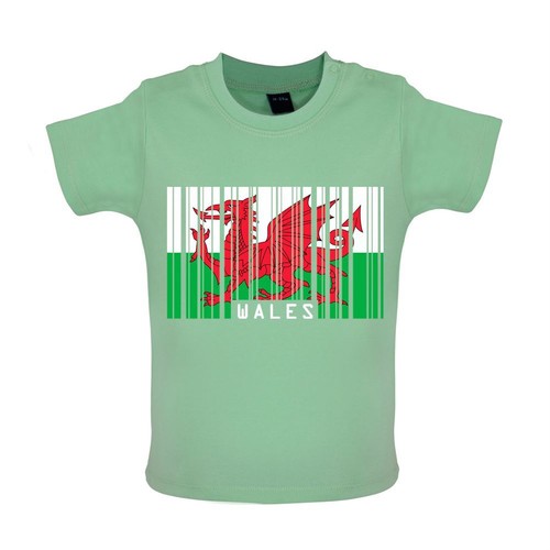 Wales barcode style flag - wales,