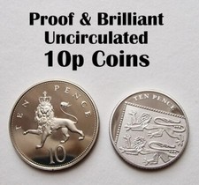 1971-2023 UK 10p Ten Pence Coins PROOF & BU BRILLIANT UNCIRCULATED -Choose Years
