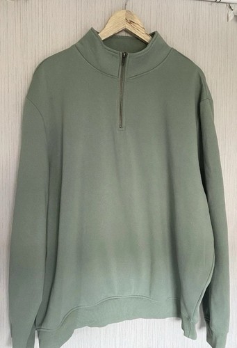 Green zip sweatshirt size - 1/4,