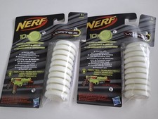 Genuine hasbro nerf vortex glow in the dark disc refill pack x 2 (20)