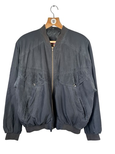 Vintage silk bomber jacket - ,