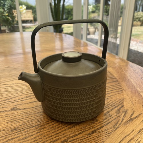 1960 denby chevron teapot - 1960’s,