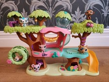 LPS Littlest Pet Shop Magic Motion Tree House Garden Playset With 6 Pets