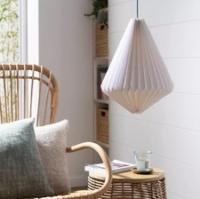 Habitat Origami 30cm White Paper Easy Fit Pendant Lampshade
