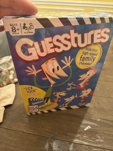 Guesstures board game family - game,
